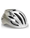 MET casco - RIVALE MIPS - gris/plateado