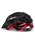 MET casco - VELENO - negro/rojo