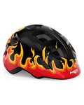 MET casco - HOORAY - negro/rojo