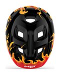 MET casco - HOORAY - negro/rojo