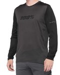 100% SPEEDLAB maillot de verano de manga larga - RIDECAMP - negro/gris