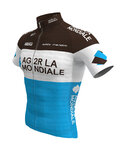 ROSTI jersey de manga corta - AG2R 2019  - azul/blanco/marrón