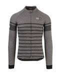 AGU maillot de invierno de manga larga - SIX6 MERINO WINTER - gris/negro