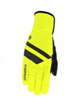 AGU guantes de dedos largos - WINDPROOF - negro/amarillo