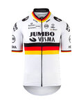 AGU jersey de manga corta - JUMBO-VISMA 2021 - blanco/amarillo/rojo