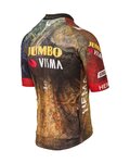 AGU jersey de manga corta - JUMBO-VISMA 2022 - marrón/azul/amarillo/negro/rojo