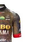 AGU jersey de manga corta - JUMBO-VISMA 2022 - marrón/azul/amarillo/negro/rojo