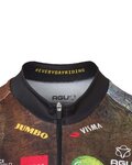AGU jersey de manga corta - JUMBO-VISMA 2022 - marrón/azul/amarillo/negro/rojo