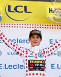AGU guantes de dedos cortos - JUMBO-VISMA 2022 - rojo/blanco