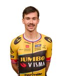 AGU jersey de manga corta - JUMBO-VISMA 2023 PRIMOZ ROGLIC - negro/amarillo