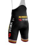 AGU pantalones cortos de tirantes - JUMBO-VISMA TRIPLE VICTORY 2023 - negro