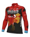 ALÉ maillot de invierno de manga larga - BAHRAIN VICTORIOUS 2023 WNT - rojo/azul/amarillo/negro