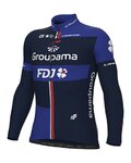 ALÉ maillot de invierno de manga larga - GROUPAMA FDJ 2023 - azul