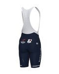 ALÉ pantalones cortos de tirantes - GROUPAMA FDJ 2023 - azul