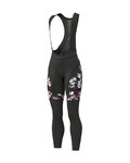 ALÉ pantalones largos con tirantes - FIORI LADY WINTER - negro