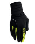 ALÉ guantes de dedos largos - WINDPROTECTION - negro/amarillo