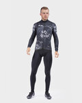 ALÉ maillot de invierno de manga larga - SKULL WINTER - negro/blanco