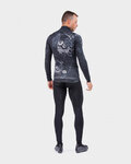 ALÉ maillot de invierno de manga larga - SKULL WINTER - negro/blanco