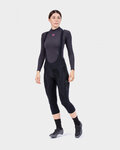 ALÉ Pantalón 3/4 con tirantes - ESSENTIAL LADY WNT - negro