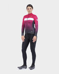 ALÉ maillot de invierno de manga larga - PR-R STARS LADY WNT - negro/rosa