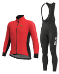 ALÉ chaqueta y pantalón de invierno - FONDO WINTER - negro/rojo