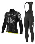 ALÉ jersey y pantalón de invierno - SKULL WINTER - negro