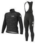 ALÉ chaqueta y pantalón de invierno - SOLID SHARP WINTER - negro/gris
