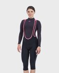 ALÉ Pantalón 3/4 con tirantes - ESSENTIAL LADY WNT - negro