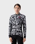 ALÉ jersey y pantalón de invierno - RIDE + ESSENTIAL W - negro/blanco