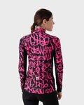 ALÉ jersey y pantalón de invierno - RIDE + ESSENTIAL W - negro/rosa
