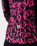 ALÉ maillot de invierno de manga larga - SOLID RIDE LADY WNT - negro/rosa