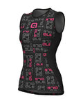 ALÉ camiseta sin mangas - VELA ACTIVE - negro/rosa