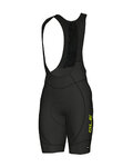ALÉ pantalones cortos de tirantes - AGONISTA 2 - negro/amarillo