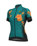 ALÉ jersey de manga corta - SAVANA LADY - naranja/verde