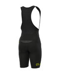 ALÉ pantalones cortos de tirantes - PRO RACE - negro/amarillo