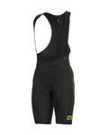 ALÉ pantalones cortos de tirantes - PRO RACE - negro/amarillo