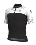 ALÉ jersey de manga corta - CLIMB - negro/blanco