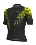 ALÉ jersey de manga corta - PRO RACE - negro/amarillo