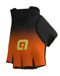 ALÉ guantes de dedos cortos - DOTS  - negro/naranja