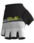 ALÉ guantes de dedos cortos - CLASSICHE DEL NORD - blanco/negro