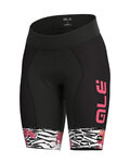 ALÉ pantalones cortos sin tirantes - SAVANA LADY  - negro/rosa