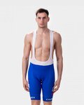 ALÉ pantalones cortos de tirantes - BIKE EXCHANGE 2022 - blanco/azul