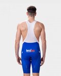 ALÉ pantalones cortos de tirantes - BIKE EXCHANGE 2022 - blanco/azul