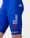 ALÉ pantalones cortos de tirantes - BIKE EXCHANGE 2022 - blanco/azul
