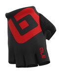 ALÉ guantes de dedos cortos - AIR - negro/rojo