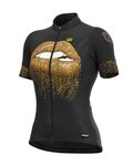 ALÉ jersey de manga corta - LIPS LADY - dorado/negro