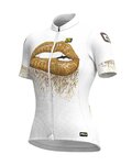 ALÉ jersey de manga corta - LIPS LADY - blanco/dorado