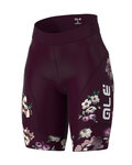 ALÉ maillot corto y pantalón corto - FIORI LADY - granate/blanco