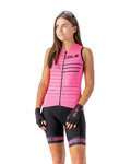 ALÉ pantalones cortos de tirantes - STRADA LADY - rosa/negro