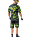 ALÉ jersey de manga corta - ROCK OFF ROAD - negro/verde